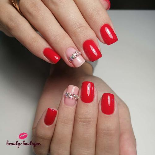 Онлайн Акварель ногтей для праздника