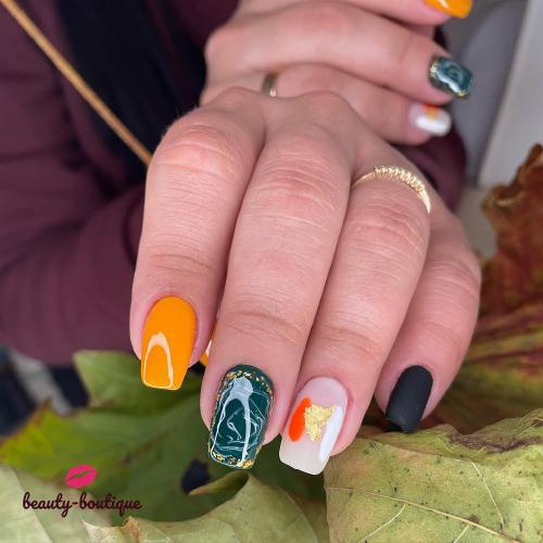 Предыдущие ноготки выполнены не мной! Мы выполнили комплекс и создали желаемое клиентом настроение «Осень»🍁🍂🌾